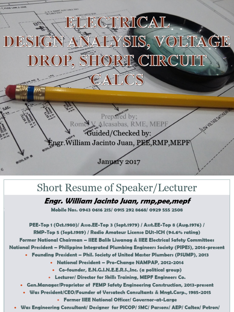 6.) Electrical Design, Analysis, Voltage Drop and Short Circuit ...
