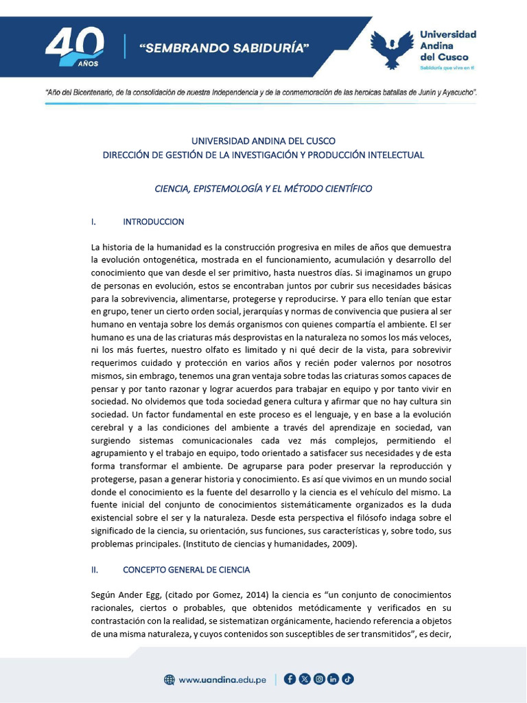 La Ciencia y El Conocimiento | PDF
