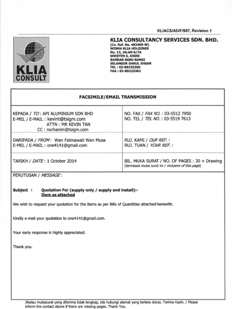 API Glass Quotation | PDF
