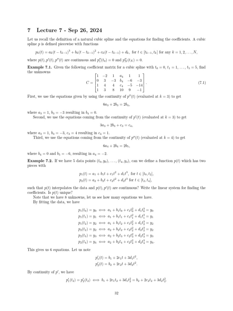 Lecture 7, Sep 26, 2024 | PDF