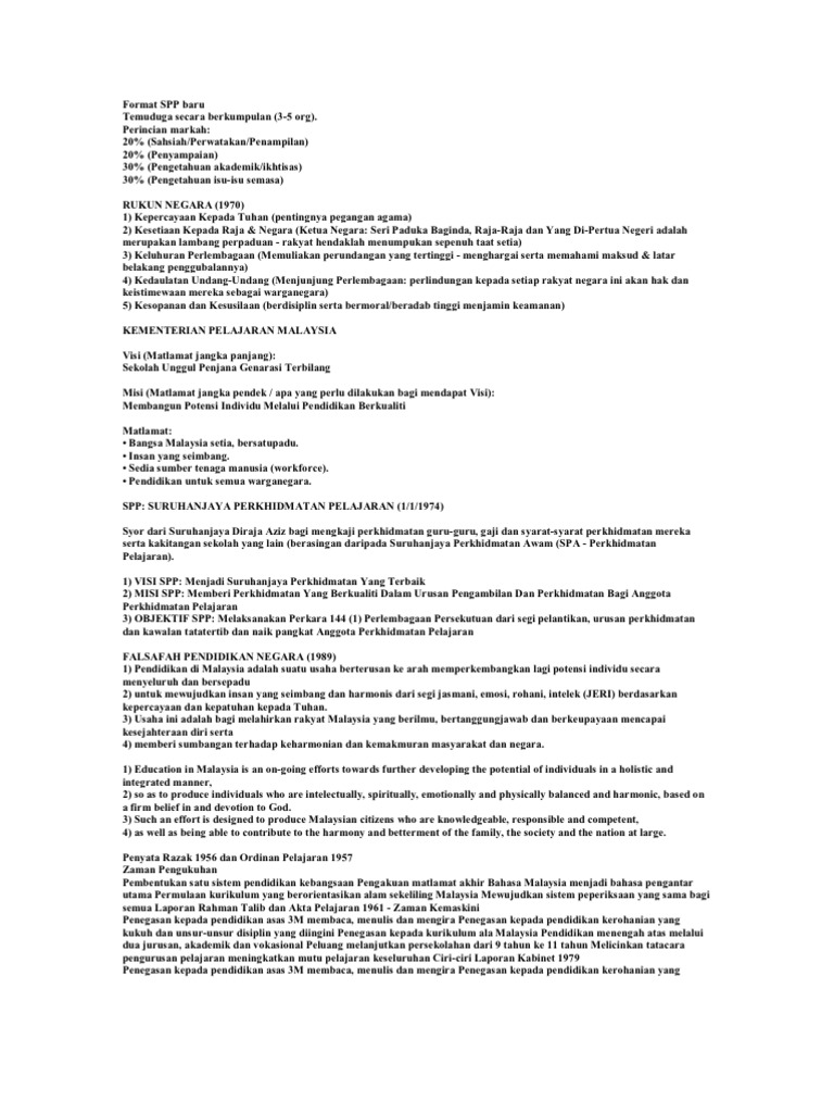 Contoh Format SPP Sekolah | PDF