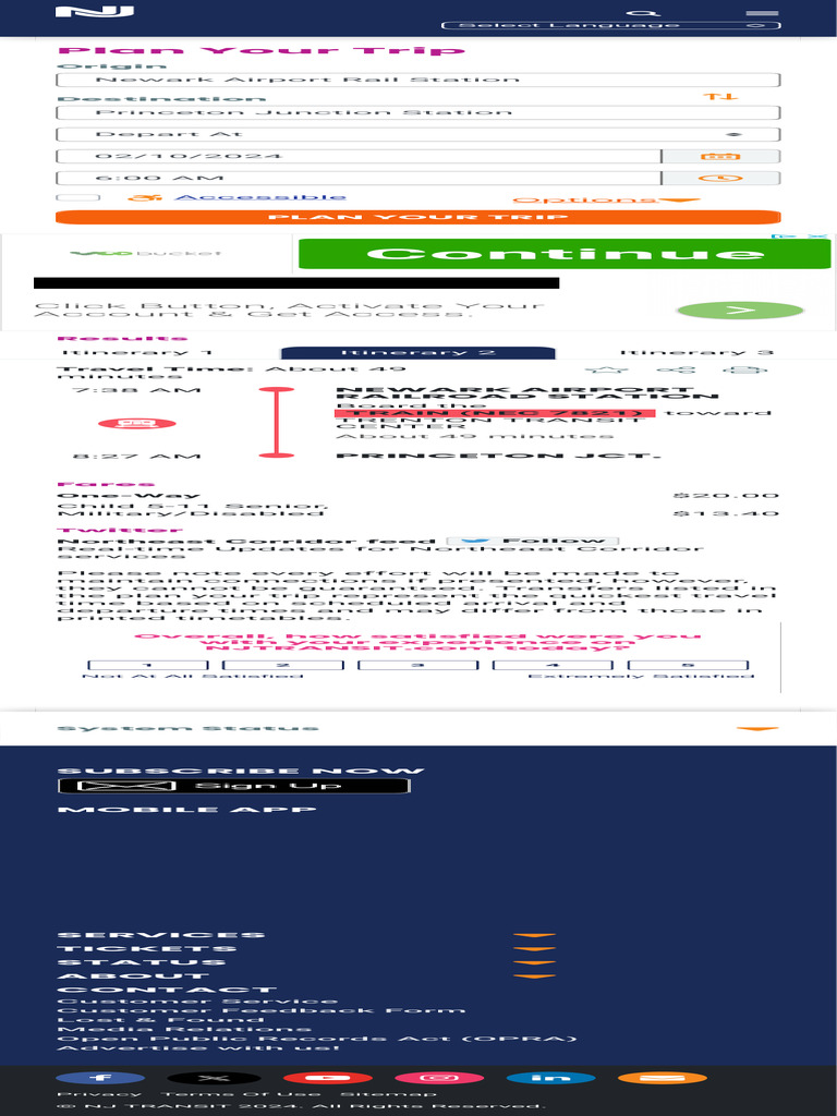 PLAN YOUR TRIP NJ TRANSIT visual data 5