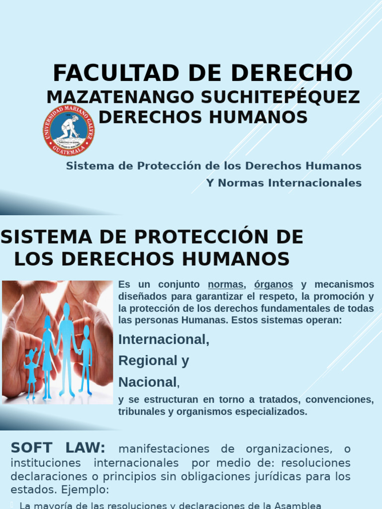 Sistema de Protección de Derechos Humanos | PDF | Convenio europeo de ...