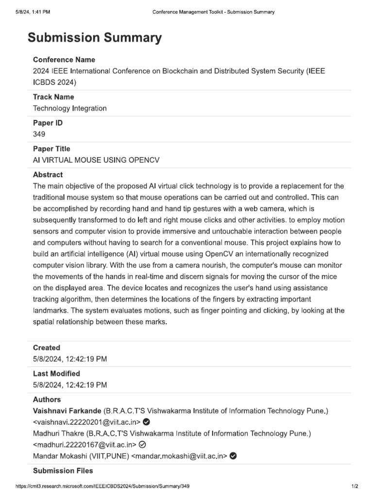 Ieee Conference Submission | PDF