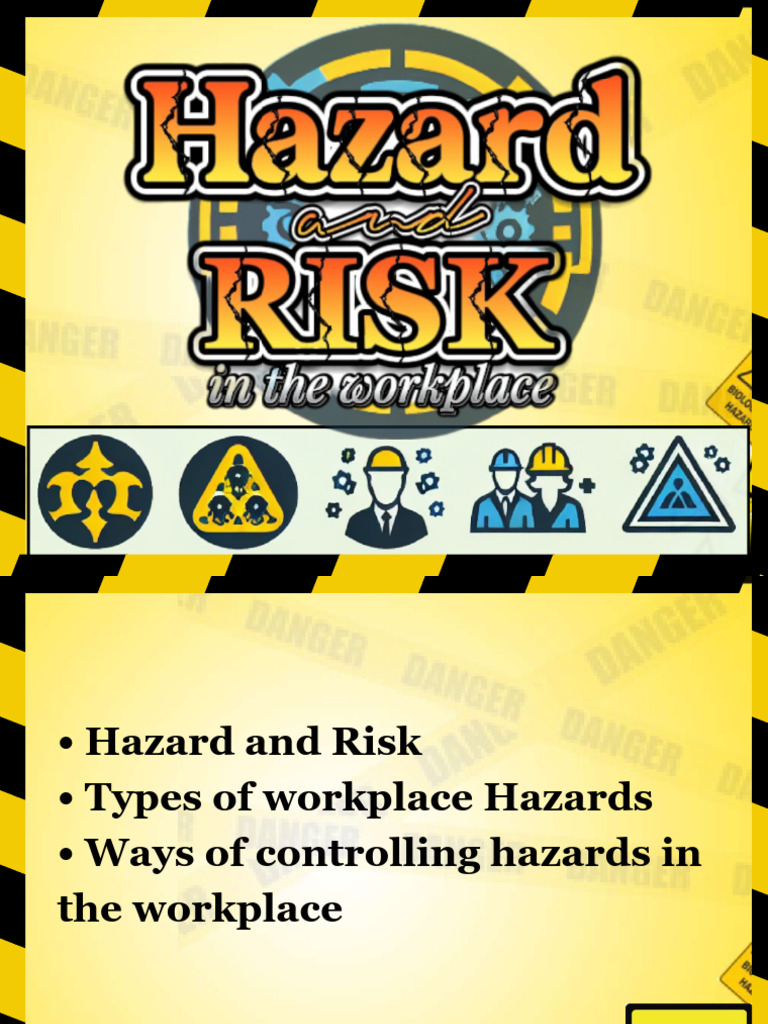 Hazards and Risks 1 | PDF