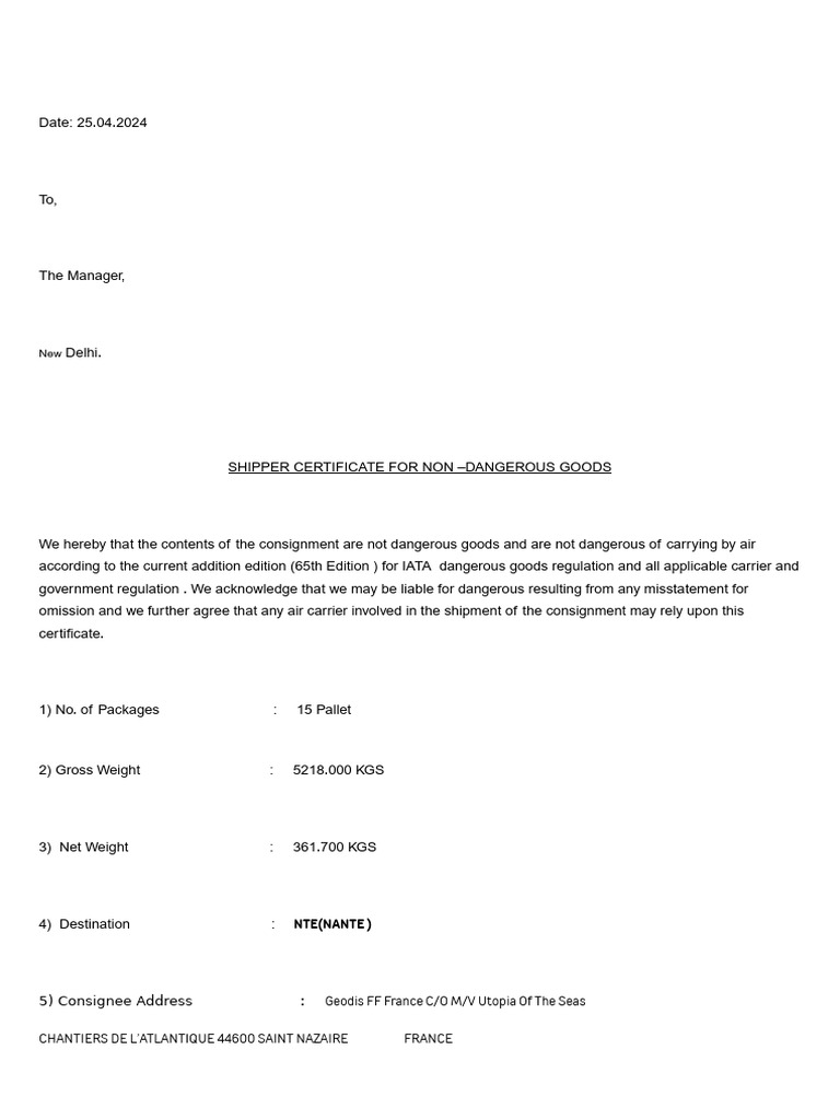 NON DG LETTER FORMAT - Doc - 20240425 - 191319 - 0000 | PDF
