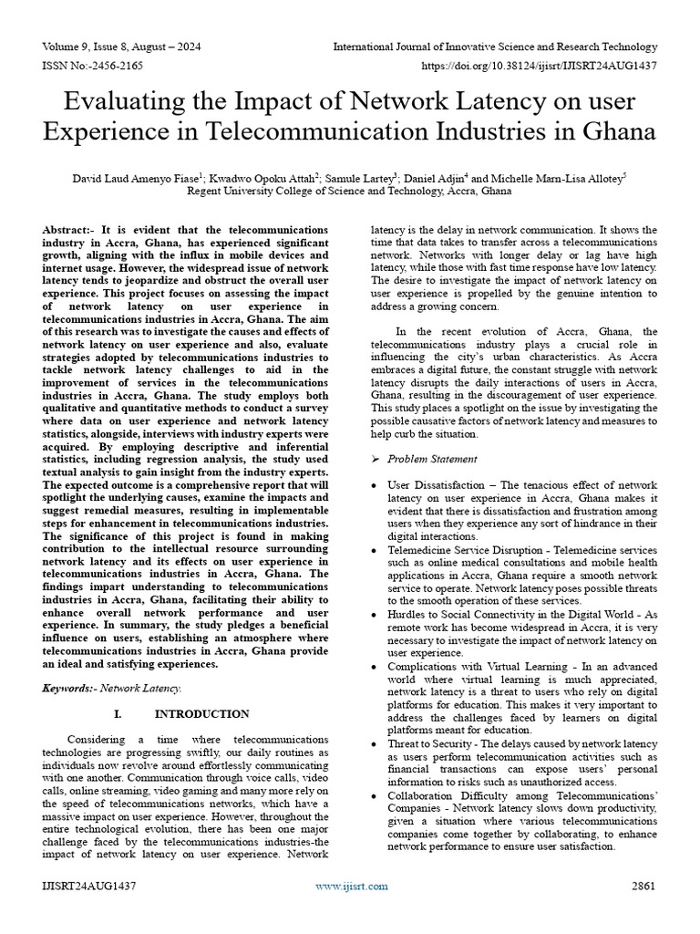 Telecommunication Networks In Ghana Does Some Vendors