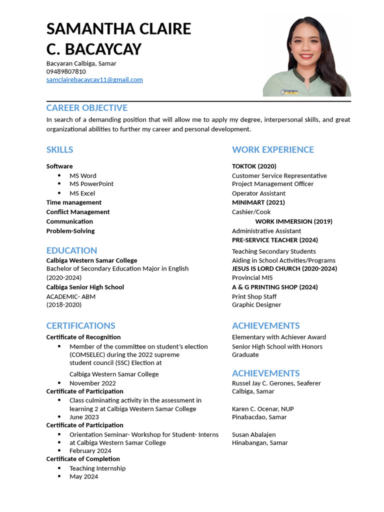 Samsamresume | PDF