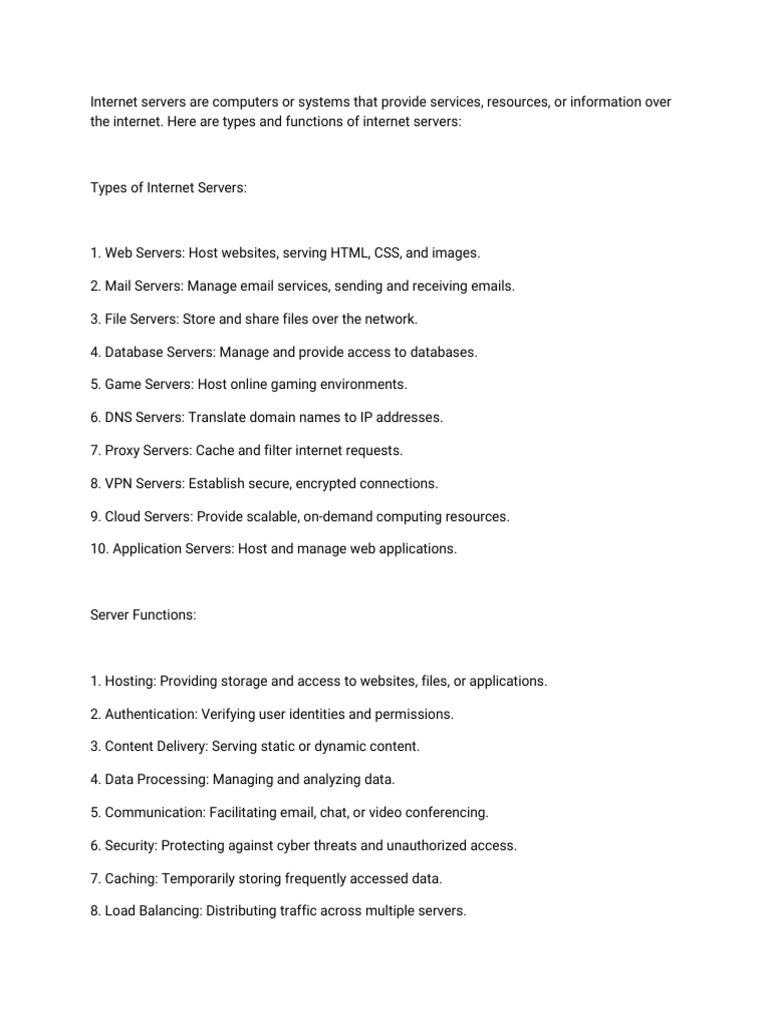 Internet server pdf