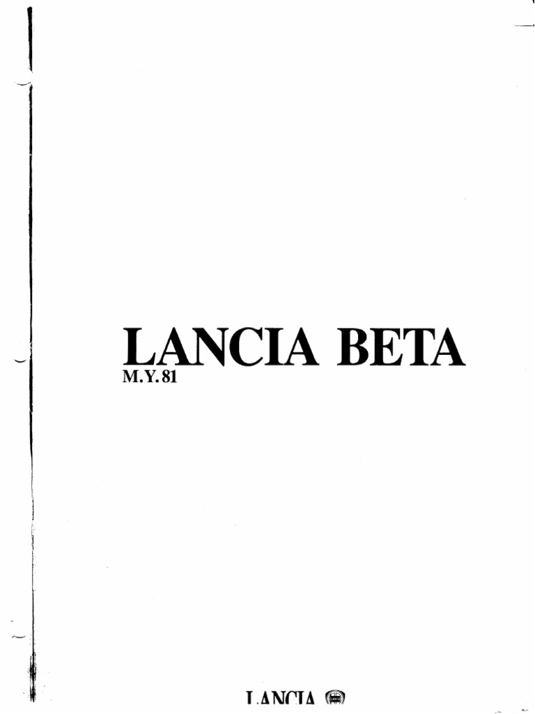 1981 Beta Workshop Manual | PDF