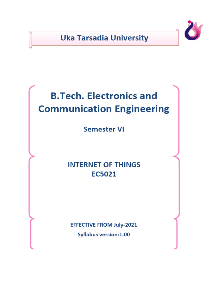 EC5021-Internet of Things | PDF