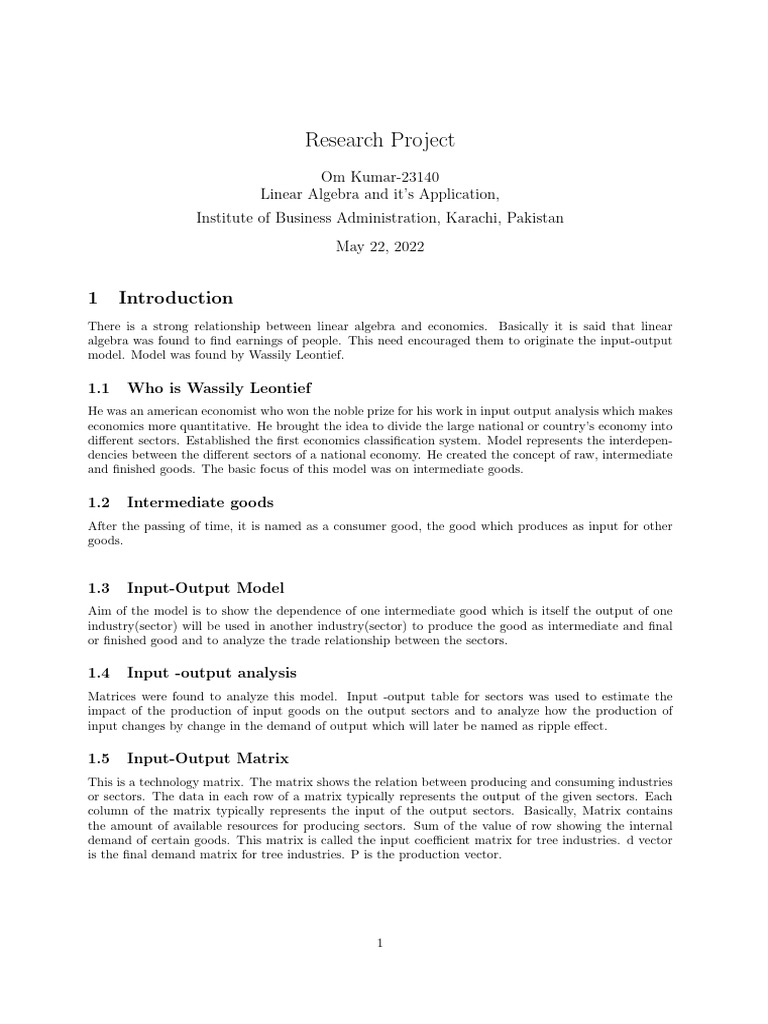 Research Project | PDF