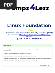 KCSA Exam Questions