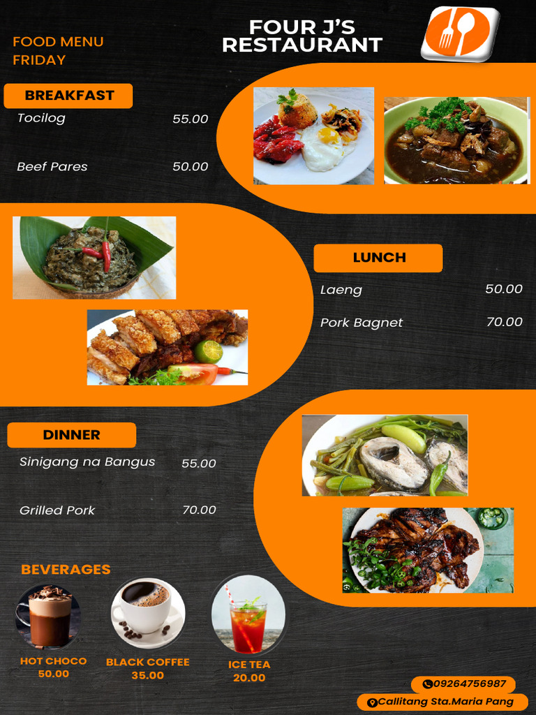 Friday Menu | PDF