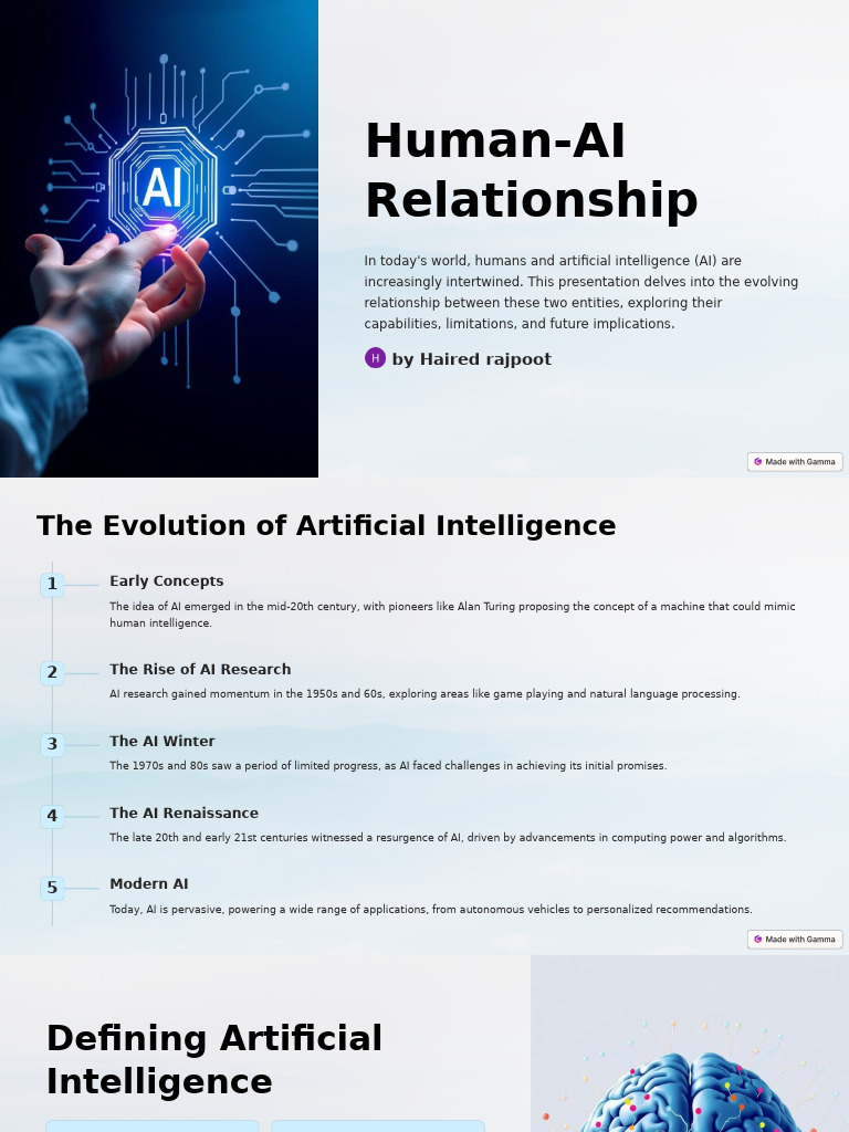 Human AI Relationship | PDF | Artificial Intelligence | Intelligence ...