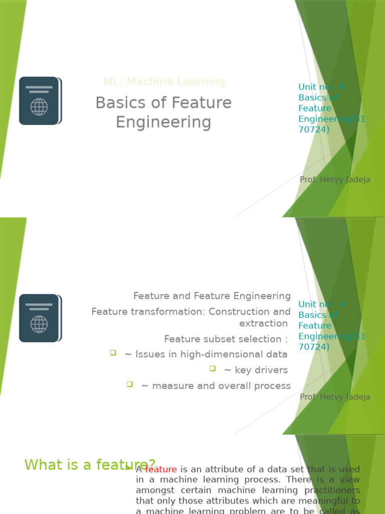 Feature Engineering Basics in ML | PDF | Categorical Variable ...