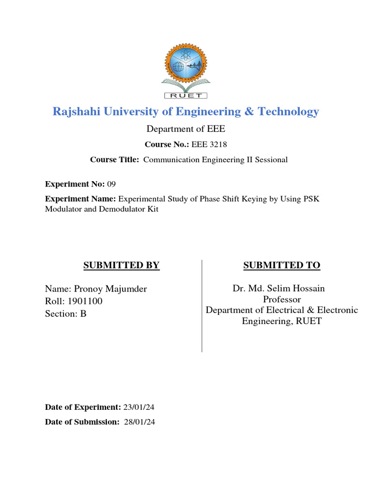 Exp 9 | PDF