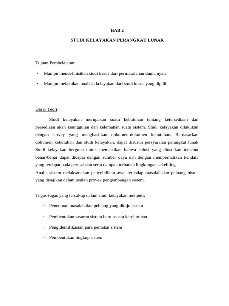 Bab 2 | PDF