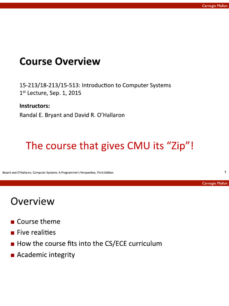 01 Course Overview | PDF