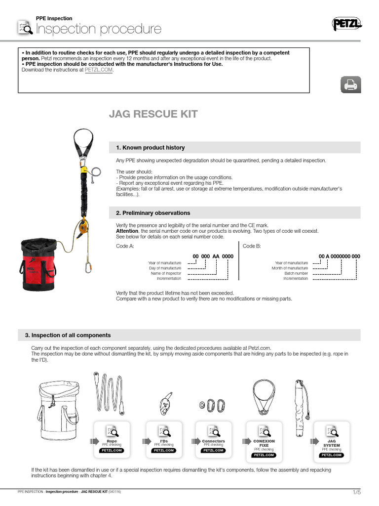 Verif EPI JAG RESCUE KIT Procedure EN | PDF