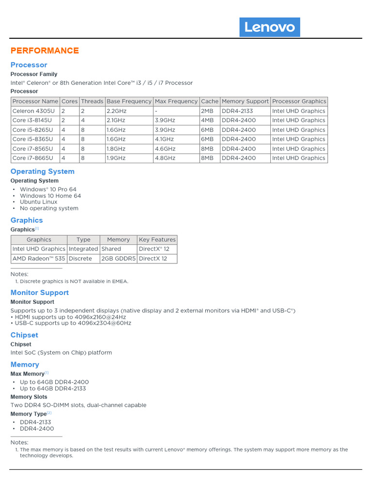 ThinkPad L590 Spec | PDF