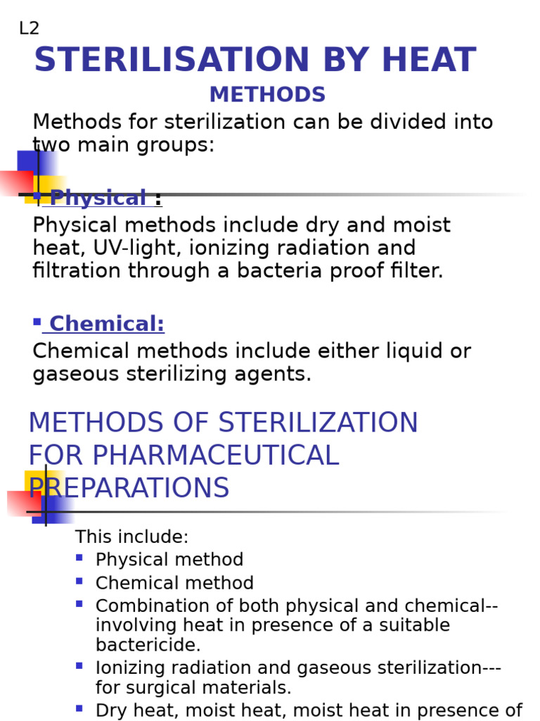Heat Sterilization Methods Explained | PDF | Sterilization ...