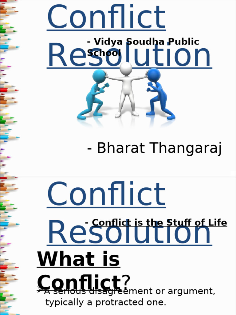 Conflict Resolution - VSPS | PDF