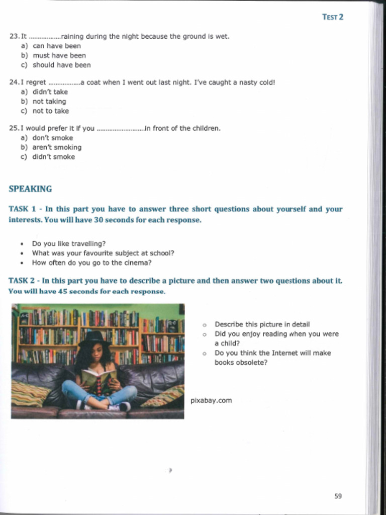 Aptis Pre Test Practice - Test 2 - Speaking | PDF
