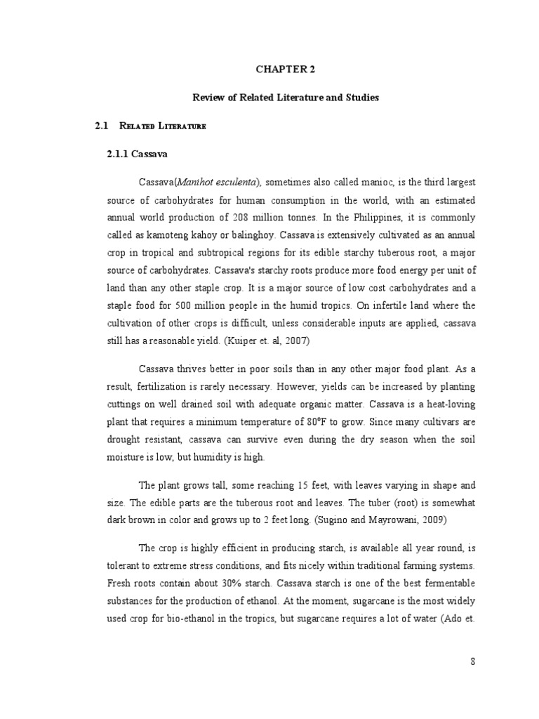 synthesis of related literature and studies sample