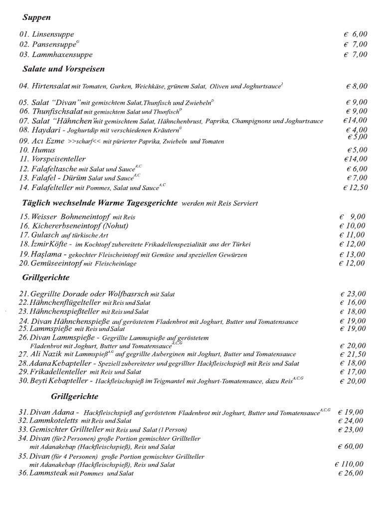 Preisliste 2024 | PDF