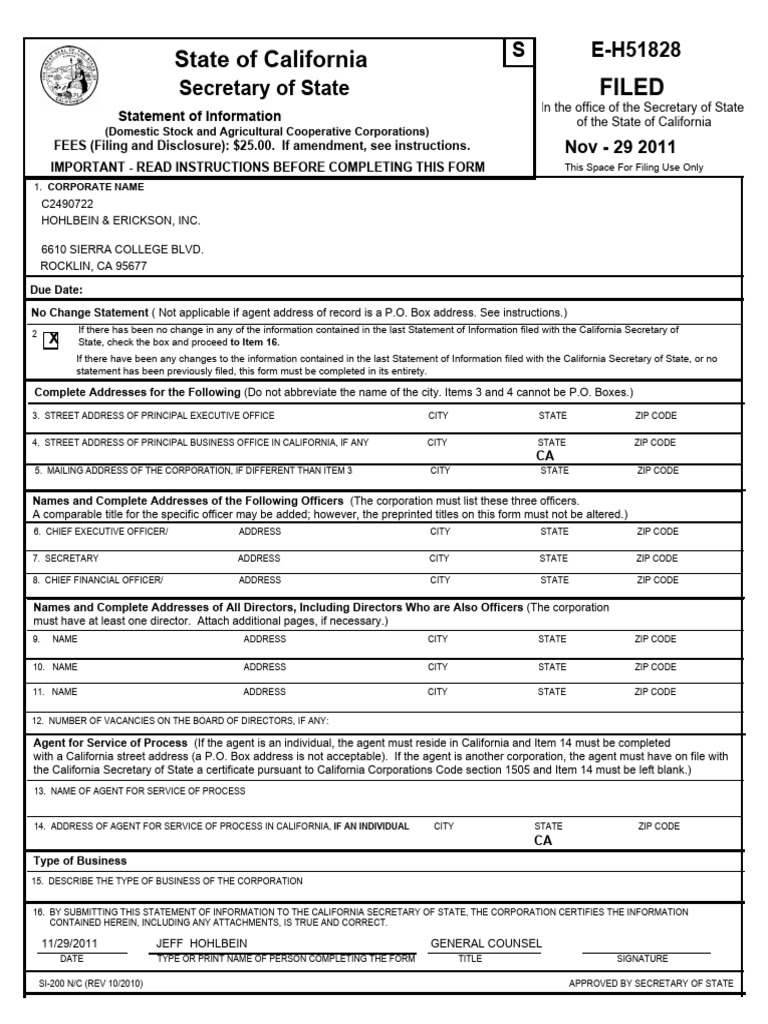 Filed State of California | PDF