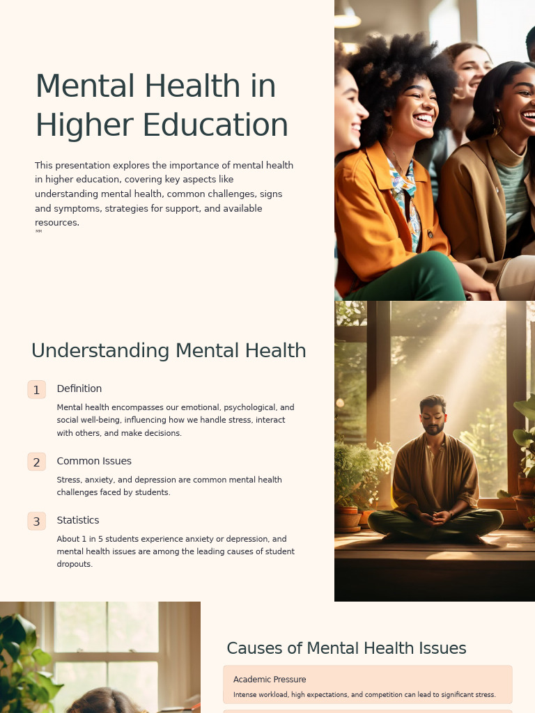 Mental Health in Higher Education | PDF