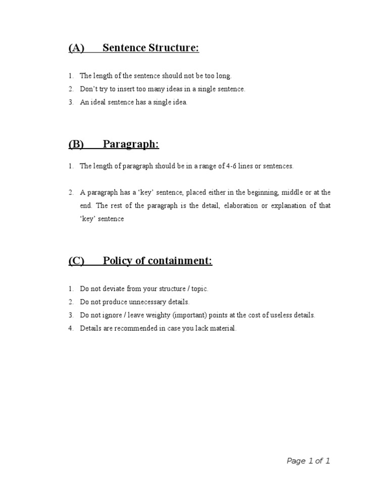 Sentence and Paragraph Structure Lecture 3 | PDF