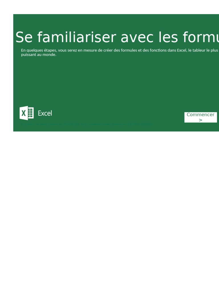 Formules Excel : Guide Pratique | PDF | Microsoft Excel