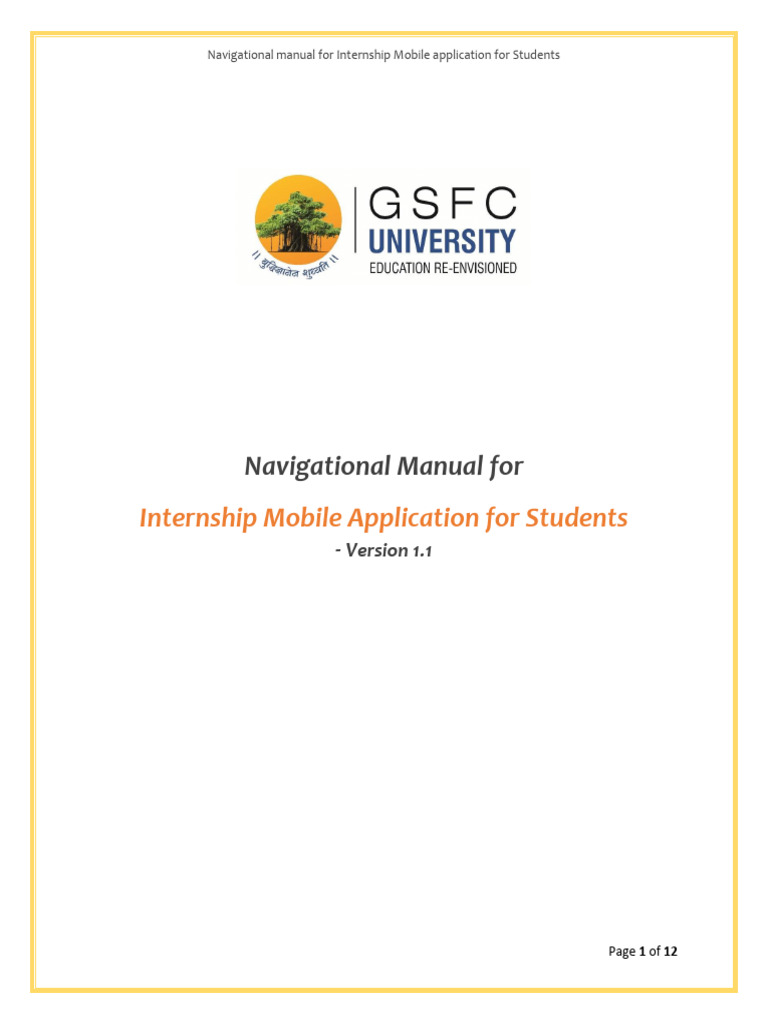 Internship Mobile Application For Students | PDF