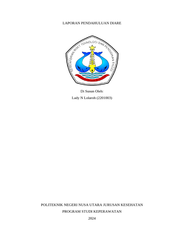 Laporan pendahuluan diare pdf