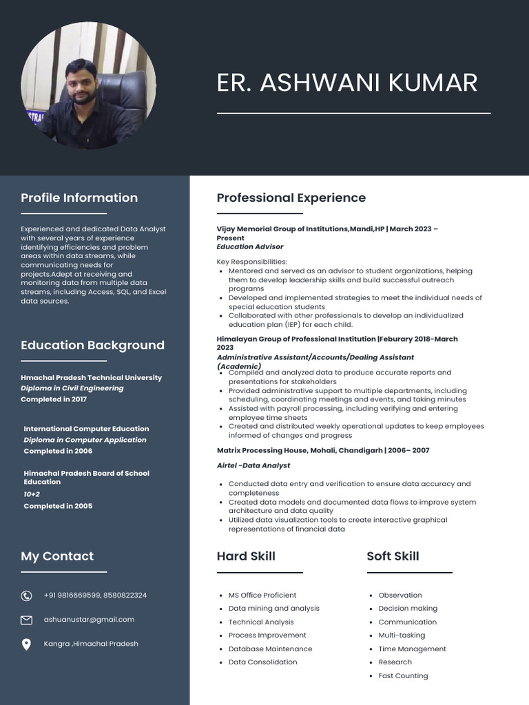 Experienced Data Analyst Profile | PDF | Data | Data Analysis