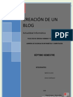 Creación de Un Blog: Actualidad Informática