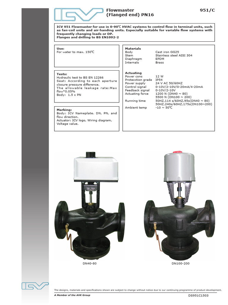 951-C-En ICV 3-In-1 Valve DN40-200 China | PDF