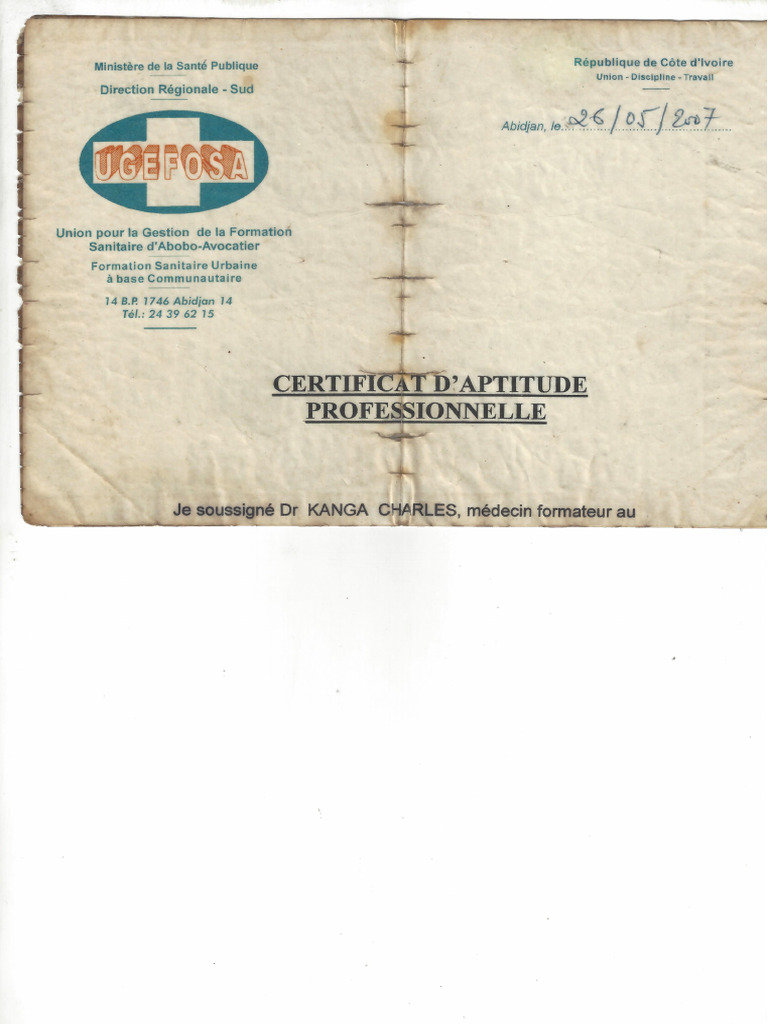 Certificat | PDF
