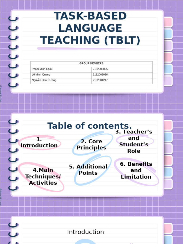 Task-Based Language Teaching Overview | PDF | Education Theory | Teaching