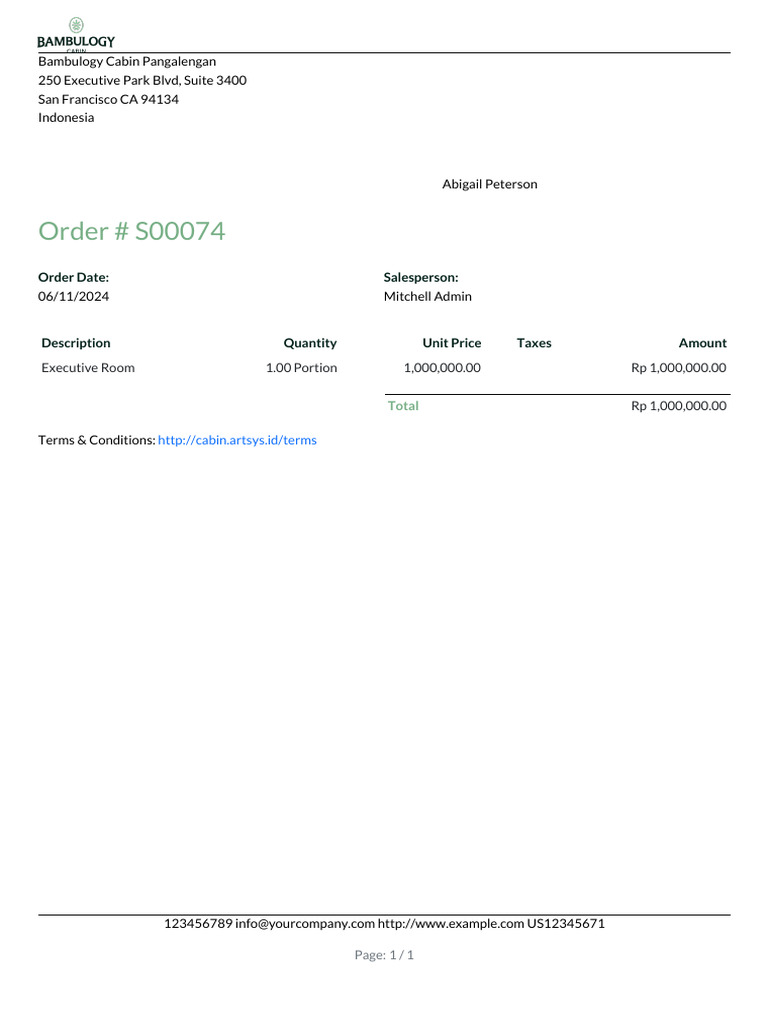 Detailed Bill - B00007 | PDF