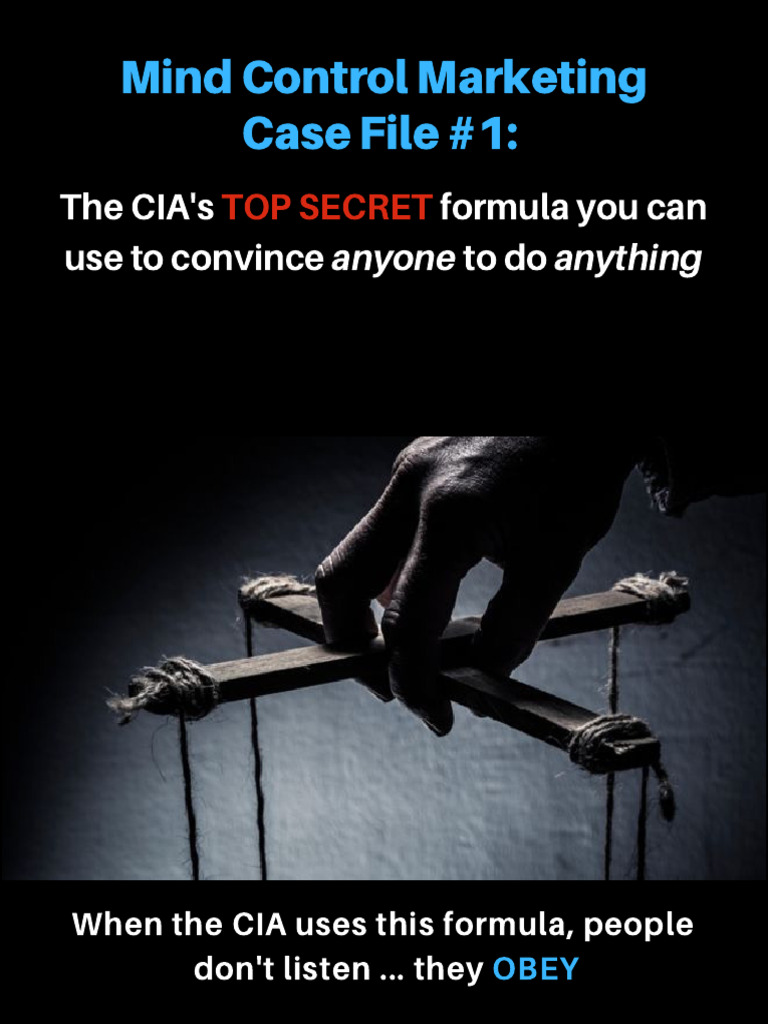 MindControlMarketing CaseFile 01 | PDF