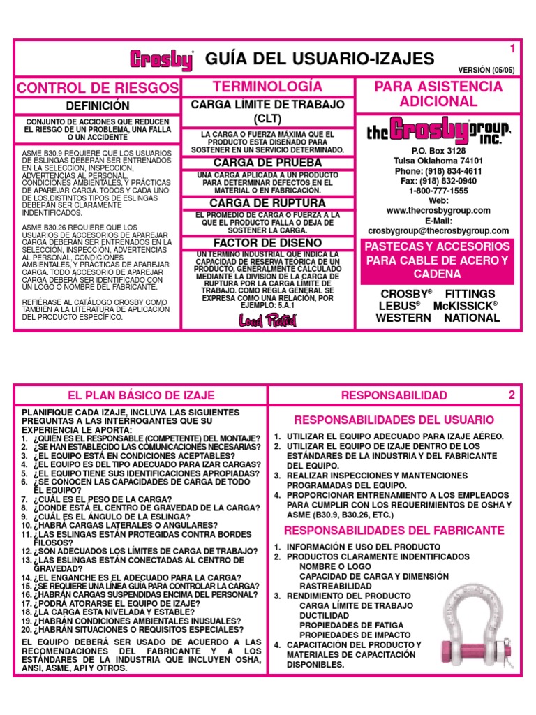 Crosby Guia Del Usuario