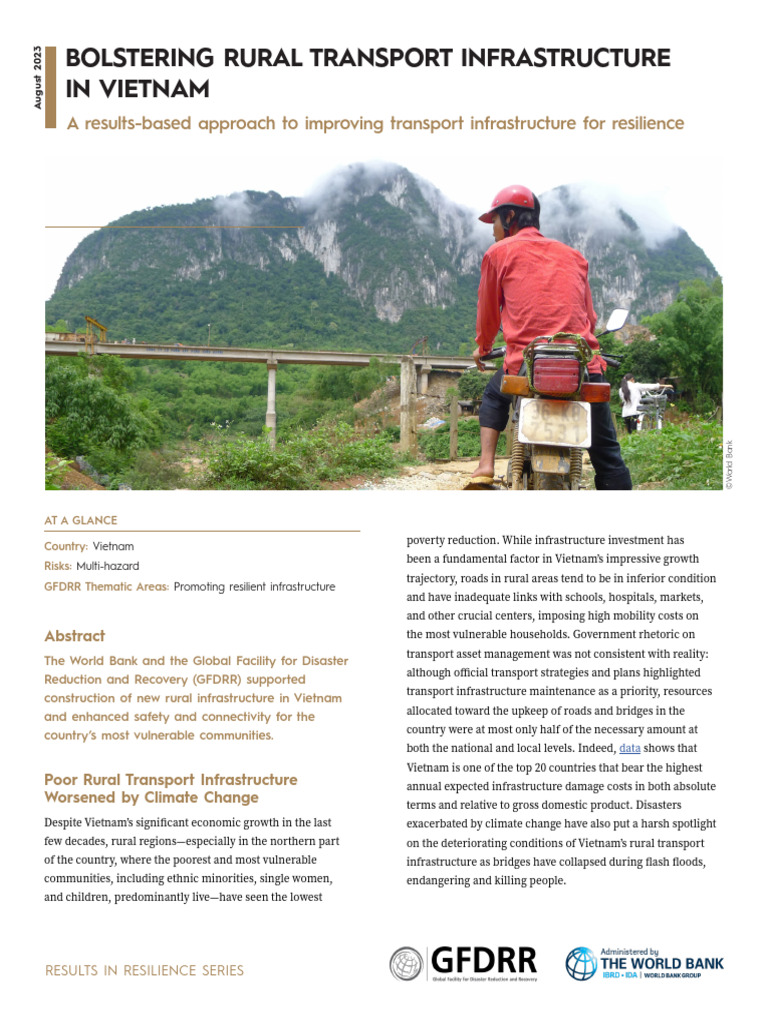 Enhancing Rural Transport in Vietnam | PDF | Climate Resilience ...