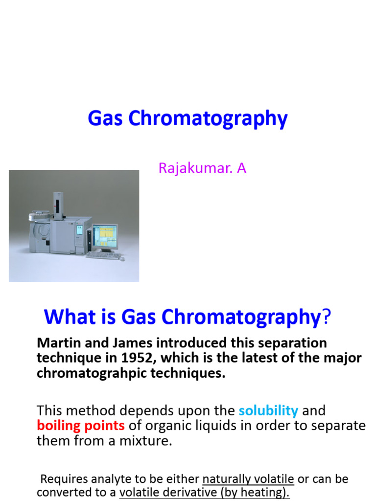 Gas Chromatography - RA2018s | PDF