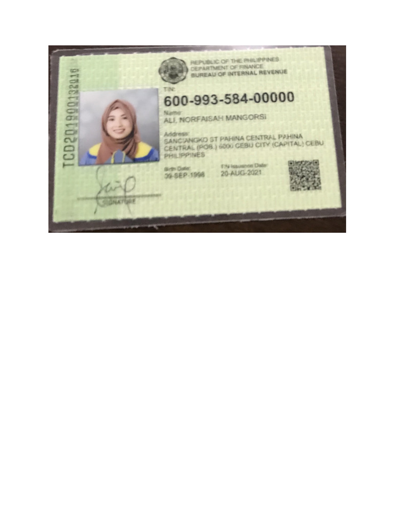 Ali Valid Id | PDF