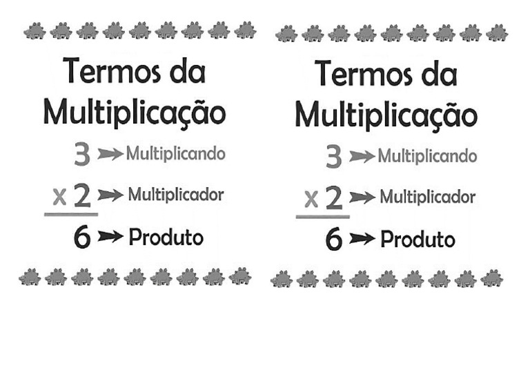 Termos Da Multiplicação | PDF
