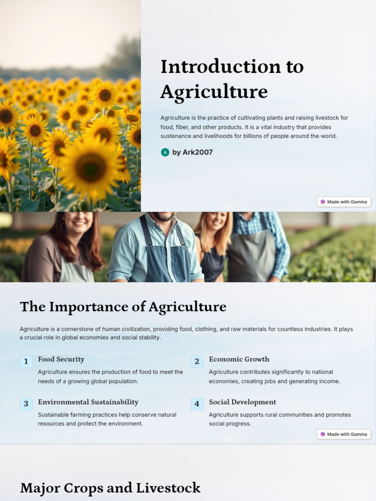 Introduction To Agriculture Pdf