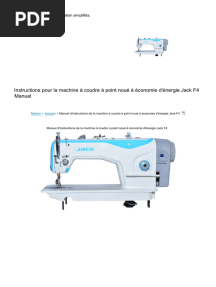 Jack F4-Machine-Manual